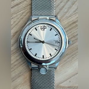 Hour Power Men’s Watch Photograph Watch Dial Stainless Mesh Adjustable Bracelet
